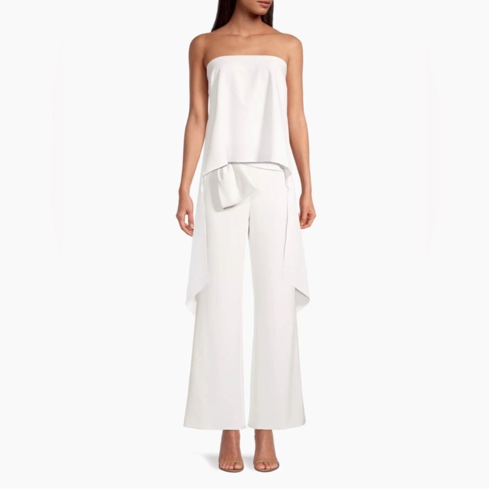 Sachin & Babi Ivory Whitley Flare Leg With Waist Large Bow Detail Pants -Reemoly - Picture 6 of 16